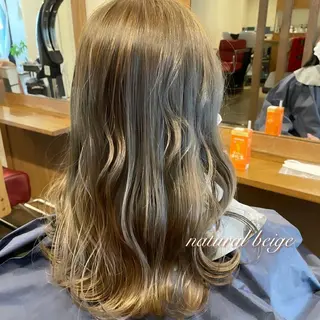 セミロング カラー 透明感カラー/ブリー チ無し/瀧田恭平のヘアスタイル