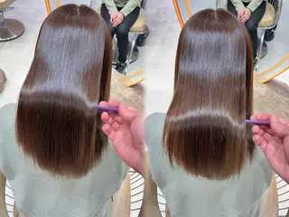 セミロング カラー 縮毛矯正✨🫧 レイヤー川村利幸のヘアスタイル