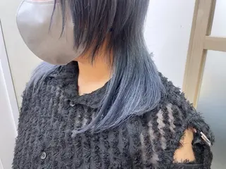 ミディアム カラー ☁️ケアブリーチ￤ ウルフ￤Shioriのヘアスタイル
