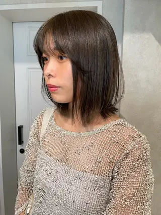ミディアム カラー ナチュラル透明感🌱 小山美樹子のヘアスタイル