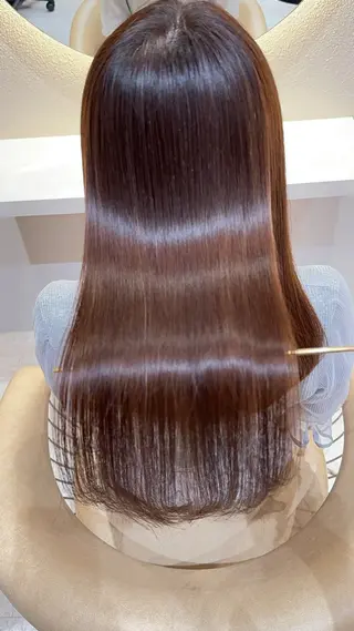 セミロング カラー 縮毛矯正✨🫧 レイヤー川村利幸のヘアスタイル