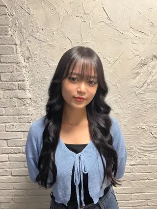 ロング 羽エクステ/ブリーチ 🎱KENJI🎱のヘアスタイル