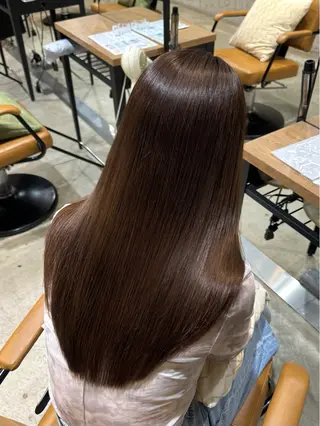 ロング カラー ヘアアレンジ 顔まわり/艶カラー/ 🤎himari🤎のヘアスタイル