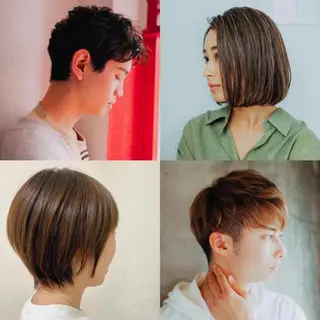 ショート メンズ 川元 汐音のヘアスタイル
