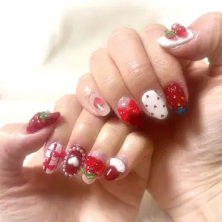 ネイル かわい りなのネイルデザイン