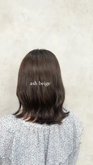 ミディアム Rin♡透明感ピンク 🎀白肌ラベンダーのヘアスタイル