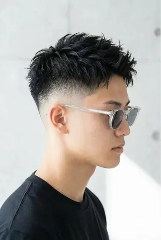 ショート カラー パーマ メンズ メンズのモテヘア☁️ はまなか✂︎COLOのヘアスタイル