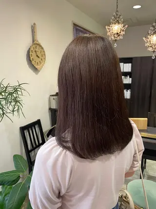 セミロング 韓国ボブ👩🇰🇷 小野絢未のヘアスタイル