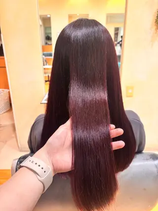 ロング カラー 井上 未悠のヘアスタイル