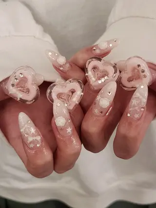 ネイル 3dパーツ/流行り 👧shushu❤️のネイルデザイン