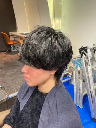 ミディアム 無料メンズカット ✨️募集 萩原優人のヘアスタイル