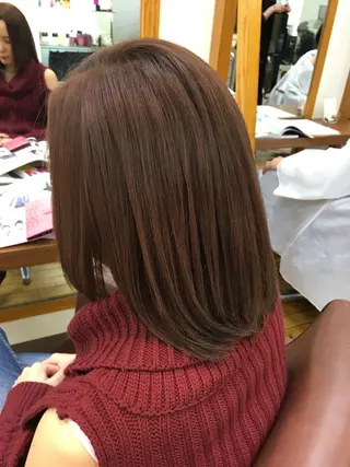 ミディアム カラー SHIORI💜口コ ミNo.1艶カラーのヘアスタイル