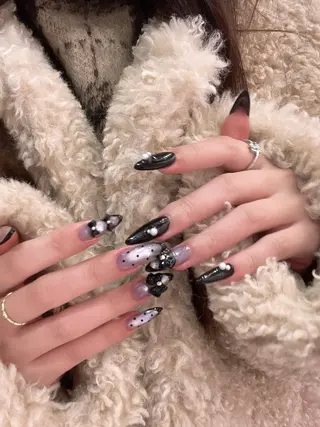 ネイル yume 大人ガーリーネイルのネイルデザイン