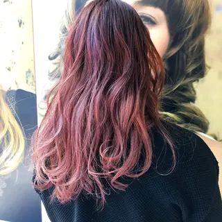 ロング カラー 丸みショートボブ/ タッセルボブ 吉野のヘアスタイル