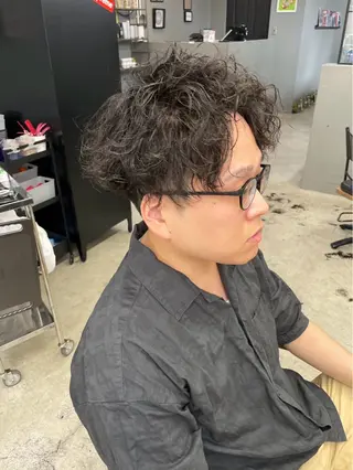 ショート パーマ メンズ メンズ専門サロン wokeのヘアスタイル