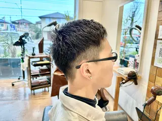 ショート メンズ 秋山知穂🧸縮毛矯正 ショート新越谷南越谷のヘアスタイル