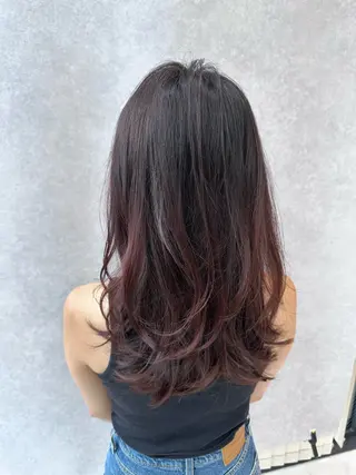 ロング カラー 【𝐀𝐬𝐡大森】 石崎竜祐のヘアスタイル