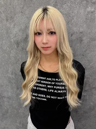 ロング カラー KAZU TACKYのヘアスタイル