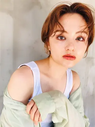 ショート 南堀江レイヤーカット MIKU🍒のヘアスタイル