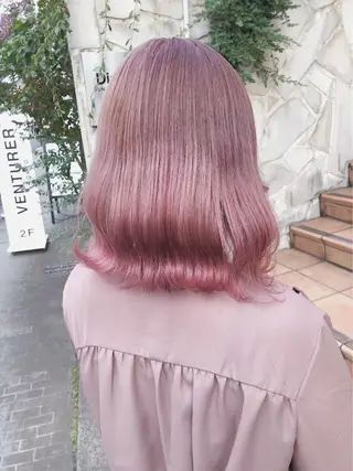 ロング カラー 透明感🫧暖色カラー miuのヘアスタイル