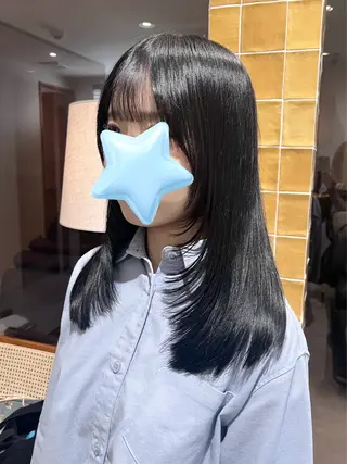 ロング カラー ﾚｲﾔｰ🩵透明感 ೀユイ🌙のヘアスタイル