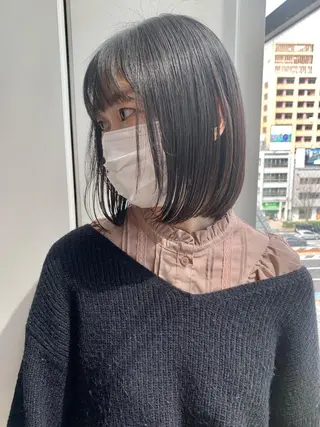 ショート カラー 🦕ぷつっとボブ🦕 🦕原宿🦕りょうたのヘアスタイル