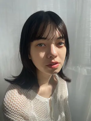 ミディアム カラー パーマ ヘアアレンジ 一箭 恵梧/ロングヘアのヘアスタイル