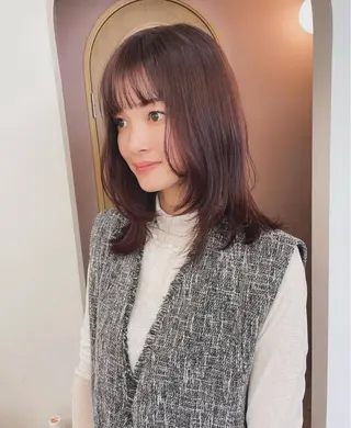 ミディアム カラー ニュアンスカラー/ amikaのヘアスタイル