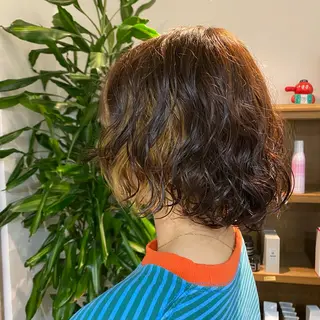 ミディアム パーマモデル募集中 渥美翔人のヘアスタイル