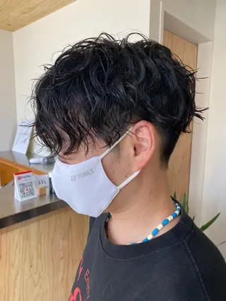 パーマ メンズ メンズブリーチカラー /パーマ ごーた立川のヘアスタイル