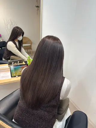 カラー レイヤー/艶々カラー /縮毛矯正/うみ🌟のヘアスタイル