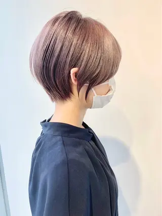 ショート カラー ⭐️小顔ショート⭐️ 大鷲拓海のヘアスタイル