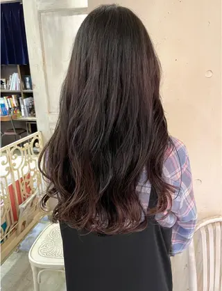 ロング パーマ 銀座No.1髪質改善 縮毛矯正/本木のヘアスタイル