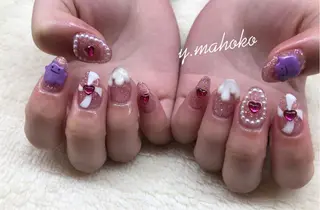 ネイル パラジェル有/ 長さだし/mahoのネイルデザイン