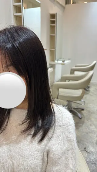 ロング 佐藤 優里のヘアスタイル
