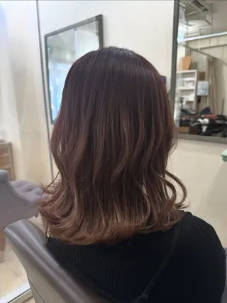 ミディアム Hair&nail Seesaw所属・田端 透明感カラー 🐶内山晴貴のヘアスタイル