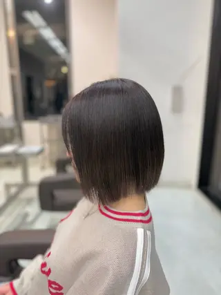 ショート 新井優馬｜縮毛矯正/ 地毛風ストレートのヘアスタイル