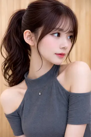 ロング 村上 美波のヘアスタイル