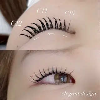 マツエク・マツパ EYELA YUKAのマツエク・マツパデザイン