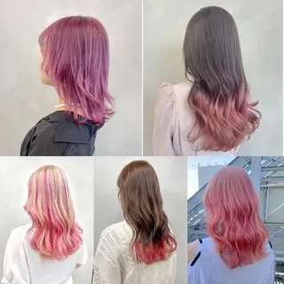 カラー 🦋レイヤーカット ミドリカワ🦋のヘアスタイル