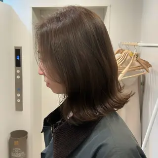 ミディアム カラー 永田 幸花のヘアスタイル