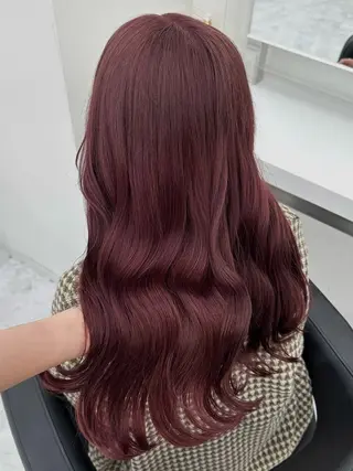 カラー 儚いピンク🩷 /メンズパーマのヘアスタイル