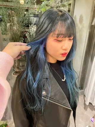 カラー 🎀ボブ+ハイトーン シュカ👶🏻のヘアスタイル