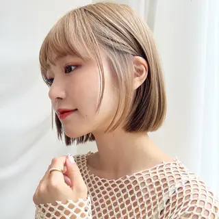 ミディアム カラー レイヤー専門家 ダブルカラー修のヘアスタイル