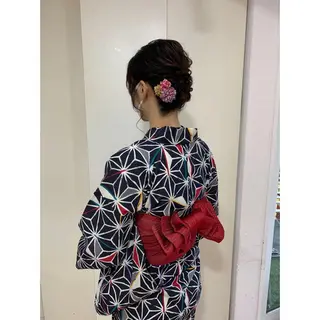 ミディアム ヘアアレンジ 🦋エクステ/透明感 カラー🦋宮川莉央のヘアスタイル