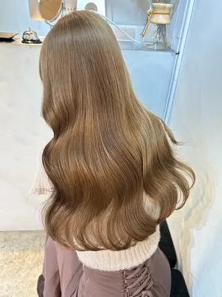 ロング カラー 🧸艶々韓国ヘア 🧁mizunaのヘアスタイル