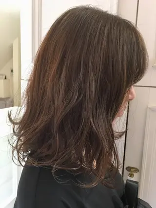 ミディアム カラー パーマ ヘアアレンジ fukuyasu rikaのネイルデザイン