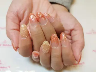 ネイル ネイルリボン 受付スタッフのネイルデザイン