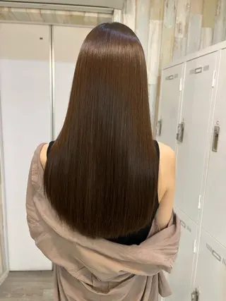セミロング カラー パーマ ヘアアレンジ 二ヶ月綺麗なデザイン カット/星野六三四のヘアスタイル