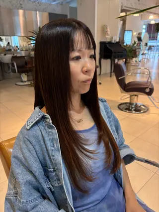 ロング 菊池 菜月のヘアスタイル